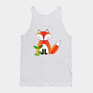 Grey's Shy Fox with Ladybug Lispe Tank Top